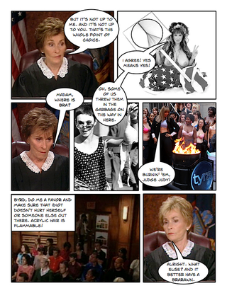 Illustration for article titled Comic Confrontations: Judge Judy Vs. Feminists
